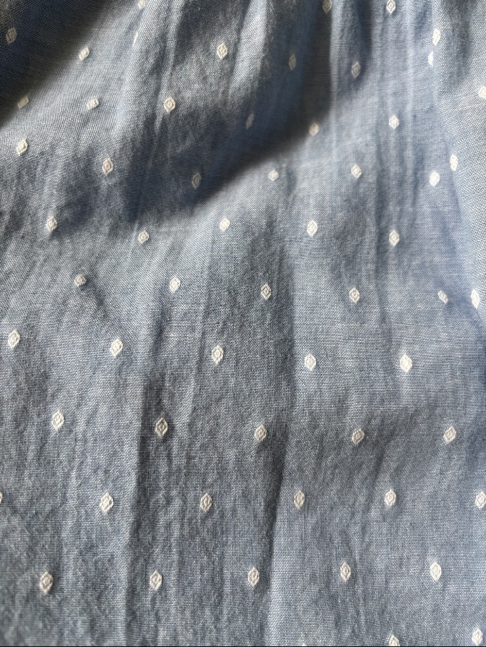 new! Beacan Cove blue/white dot summer dress/nightgown, 100% cotton medium - Picture 7 of 7